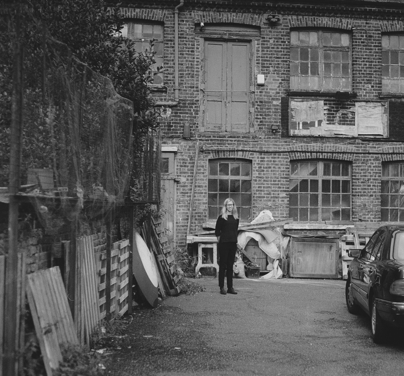 Time documents (mathilda in front of the studio) by Eric Davidsson